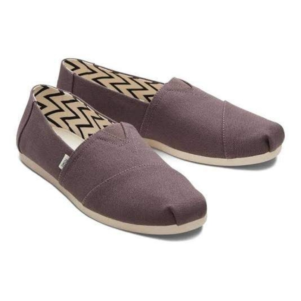221. TOMS Women's Alpargata Loafer Flat Ash Recycled‎ Canvas in size 9.5